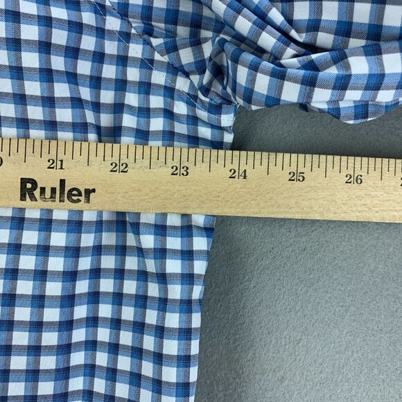 Ministry of Supply Shirt Mens XXL Blue Button Up Long Sleeve Performance Wicking - Picture 11 of 16